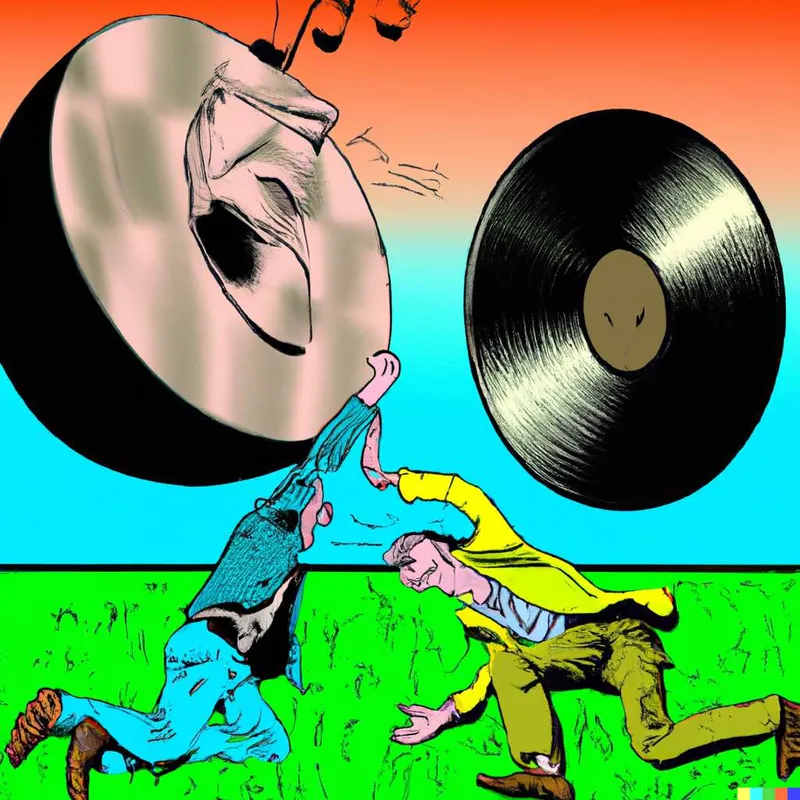 the fight between major record companies and independent music artists